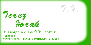 terez horak business card